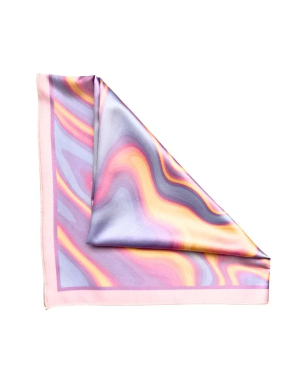Galactic Pastel Marble Swirl Square Scarf 48x48cm | Custom Bandana NWOT